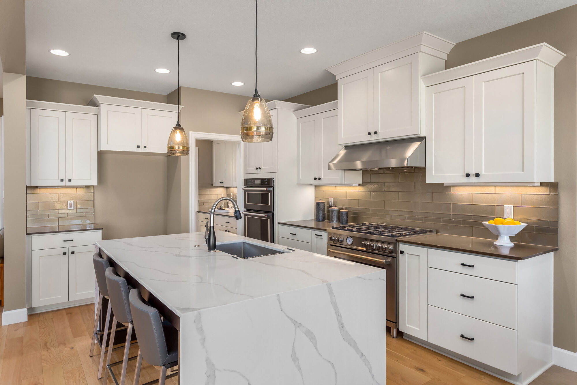 Timeless kitchen renovation with shaker cabinets and quartz countertops by Wade Caldwell Construction in Hollywood Park, TX Timeless kitchen renovation with shaker cabinets and quartz countertops by Wade Caldwell Construction in Hollywood Park, TX